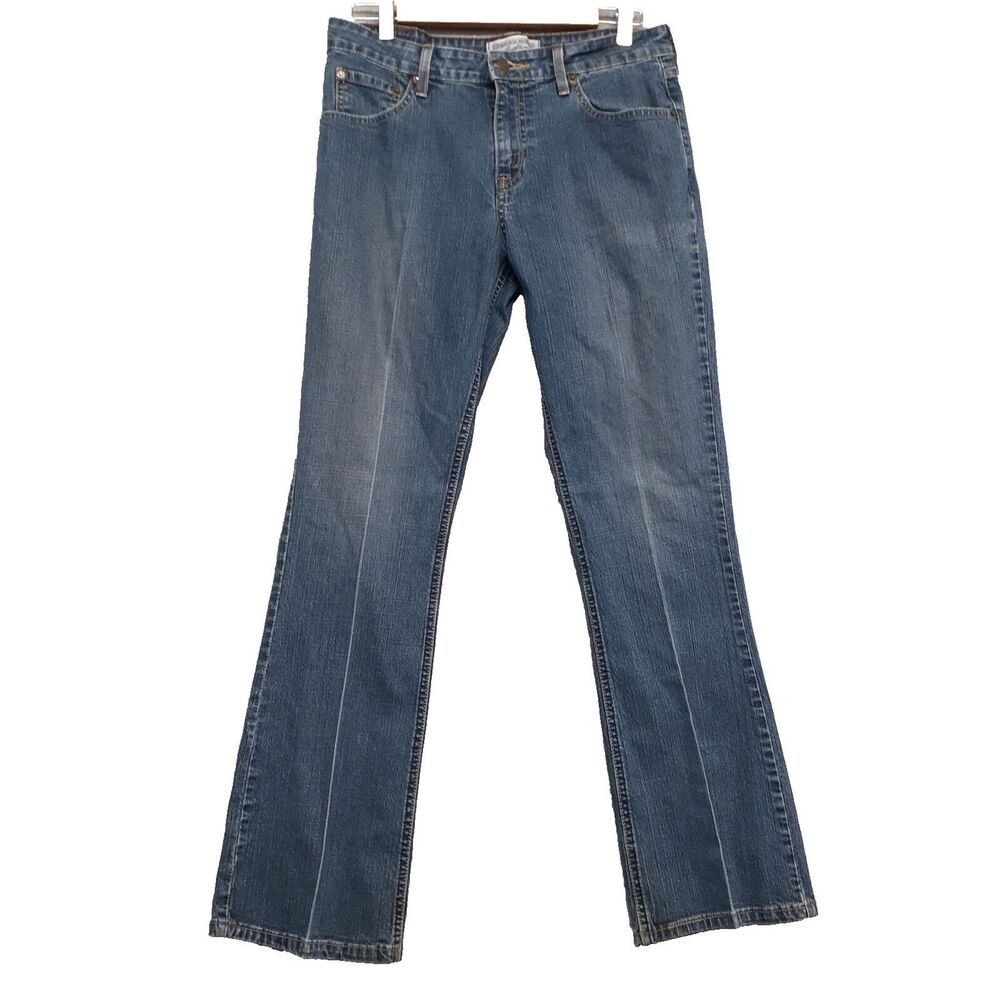 Levi’s Signature Jeans Womens Sz 8 Boot Cut Low Rise Blue Stretch Denim